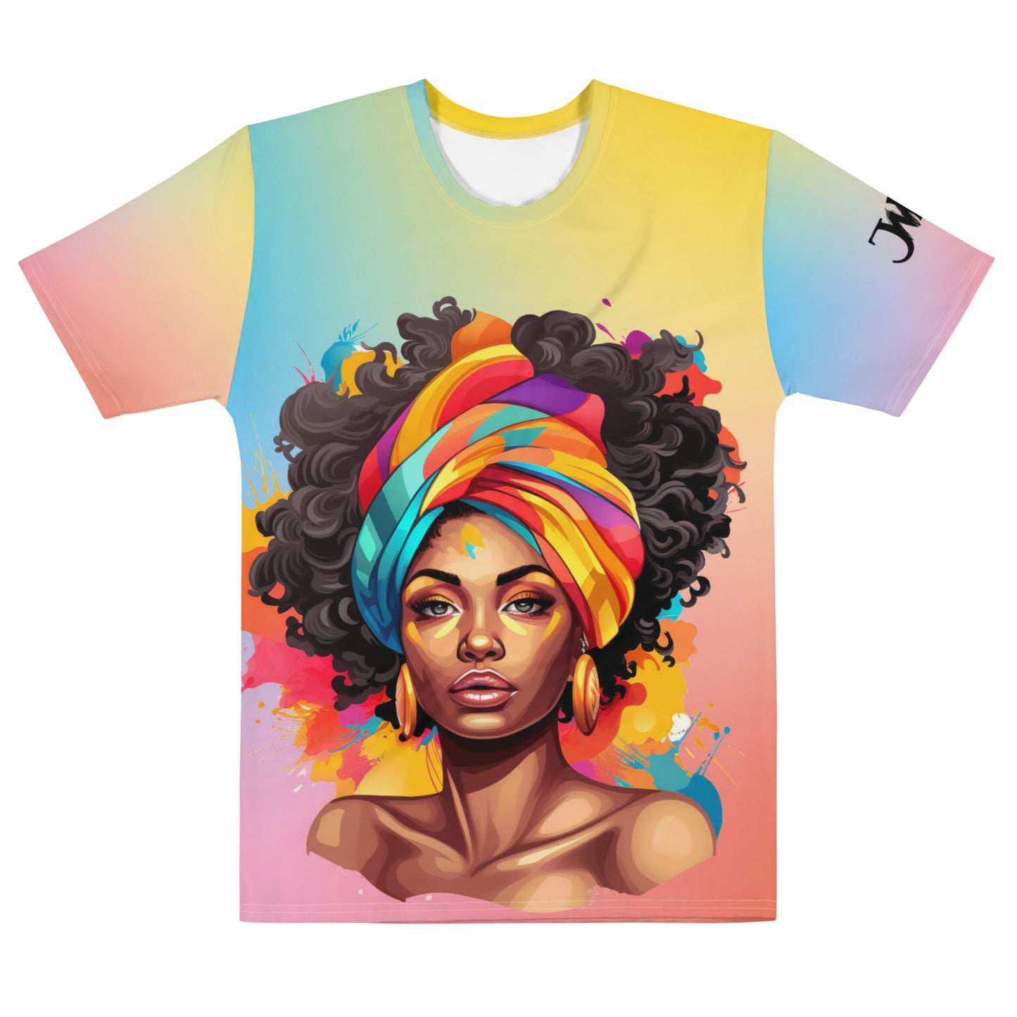 T-shirt all over afro - Yana Queen