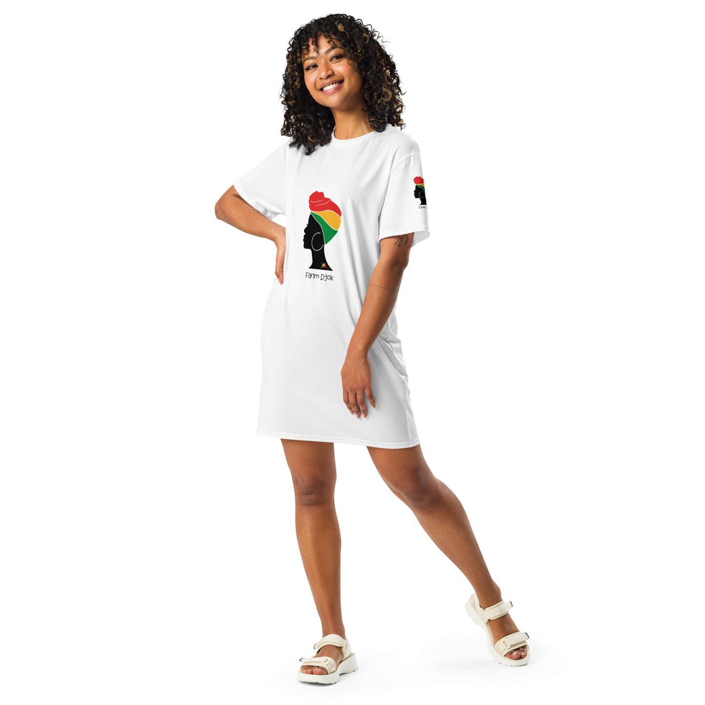 Robe T-shirt afro | Fanm Djok