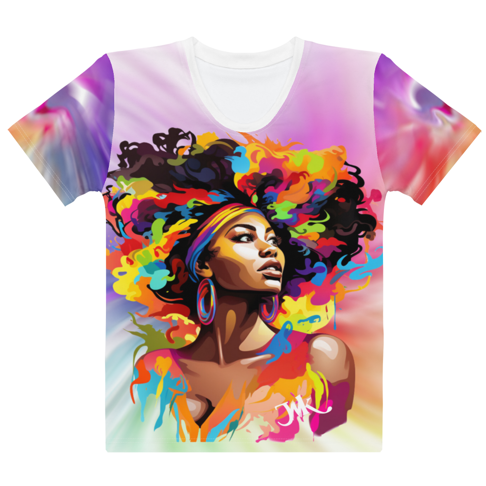 T-shirt all over afro femme - Difé color