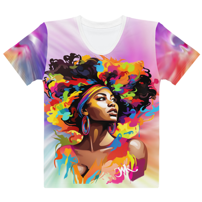 T-shirt all over afro femme - Difé color