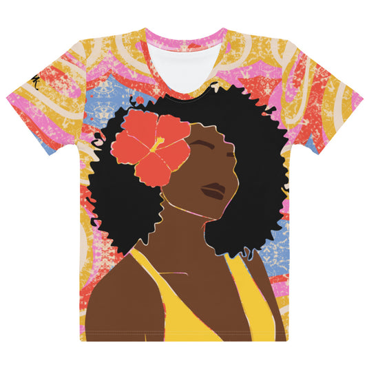 T-shirt all over afro femme - Joli madanm’