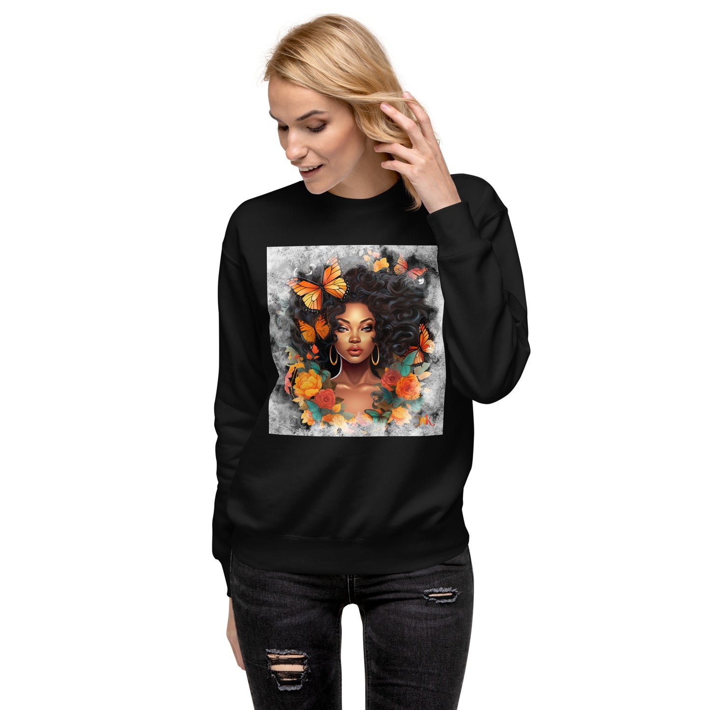 Sweatshirt  afro - Fanm papillon