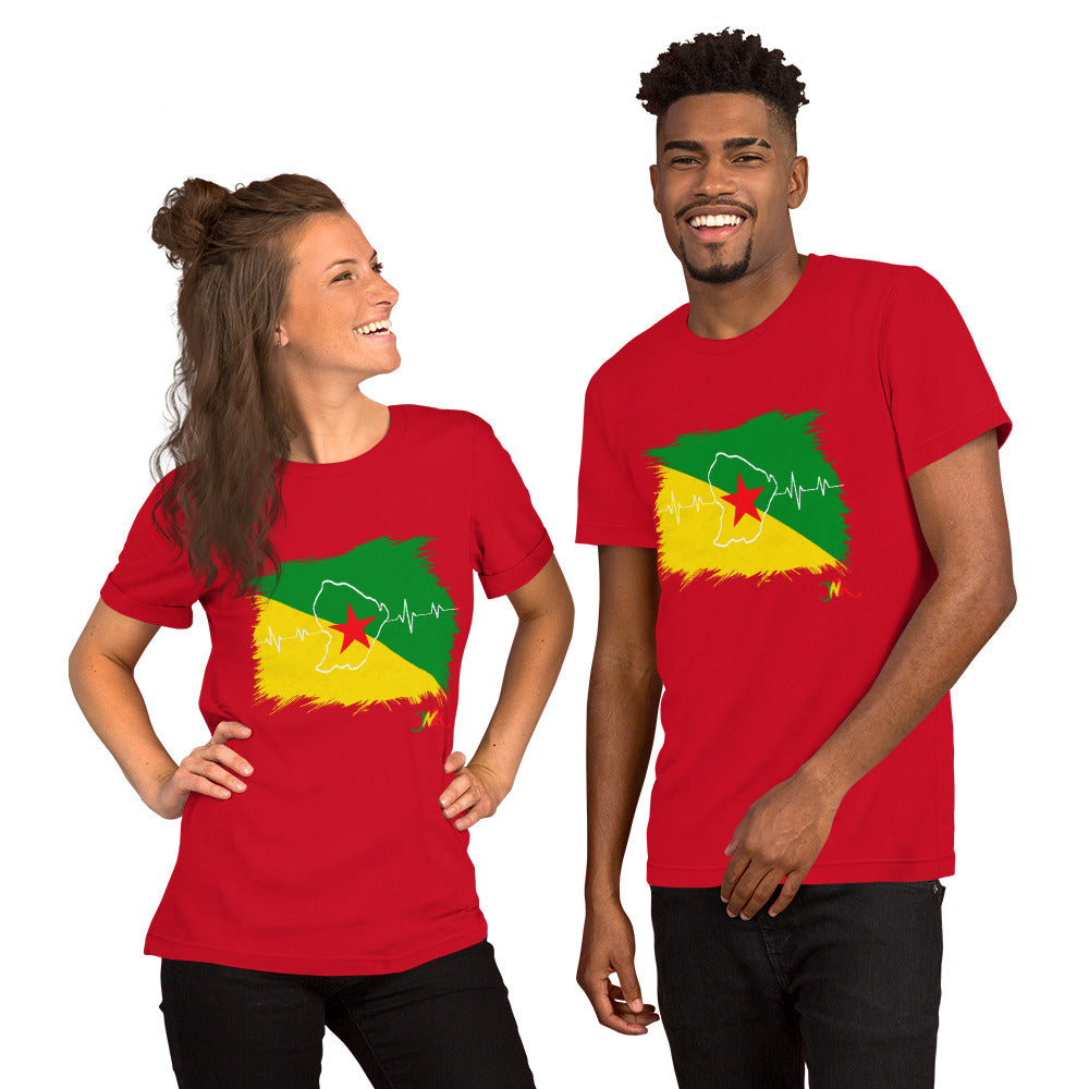 T-shirt unisex - Drapo Guyane